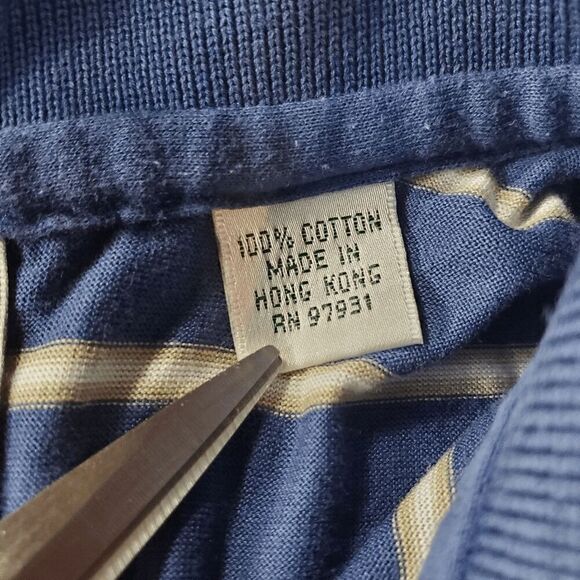 Blue Striped Polo Shirt - Picture 6 of 8